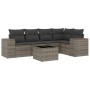 Set de muebles de jardín 6 pzas y cojines ratán sintético gris de , Conjuntos de jardín - Ref: Foro24-3254877, Precio: 391,46...