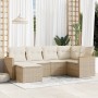 Juego de sofás jardín con cojines 6 pzas ratán sintético beige de , Conjuntos de jardín - Ref: Foro24-3258579, Precio: 420,74...