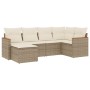 Juego de sofás jardín con cojines 6 pzas ratán sintético beige de , Conjuntos de jardín - Ref: Foro24-3258579, Precio: 420,74...