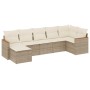 Set sofás de jardín 7 piezas y cojines ratán sintético beige de , Conjuntos de jardín - Ref: Foro24-3258593, Precio: 457,86 €...