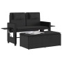 Sillón reclinable de jardín con cojines ratán sintético negro de , Bancos de jardín - Ref: Foro24-365817, Precio: 288,60 €, D...