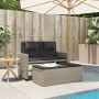 Sillón reclinable de jardín con cojines ratán sintético gris de , Bancos de jardín - Ref: Foro24-365822, Precio: 259,93 €, De...