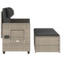 Sillón reclinable de jardín con cojines ratán sintético gris de , Bancos de jardín - Ref: Foro24-365822, Precio: 259,93 €, De...