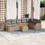 Set de sofás de jardín 9 pzas con cojines ratán sintético beige de , Conjuntos de jardín - Ref: Foro24-3258657, Precio: 544,1...