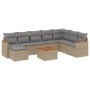 Set de sofás de jardín 9 pzas con cojines ratán sintético beige de , Conjuntos de jardín - Ref: Foro24-3258657, Precio: 544,1...