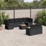 Set de sofás de jardín 10 pzas cojines ratán sintético negro de , Conjuntos de jardín - Ref: Foro24-3258695, Precio: 661,54 €...