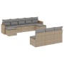 Juego de sofás jardín con cojines beige 10 pzas ratán sintético de , Conjuntos de jardín - Ref: Foro24-3258790, Precio: 571,9...