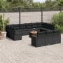 Set sofás de jardín 14 pzas con cojines ratán sintético negro de , Conjuntos de jardín - Ref: Foro24-3258863, Precio: 872,76 ...