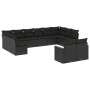 Set de sofás de jardín 12 piezas cojines ratán sintético negro de , Conjuntos de jardín - Ref: Foro24-3258842, Precio: 814,26...
