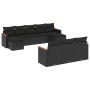 Set de sofás de jardín 10 pzas cojines ratán sintético negro de , Conjuntos de jardín - Ref: Foro24-3258814, Precio: 666,44 €...