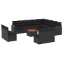 Set de sofás de jardín y cojines 13 pzas ratán sintético negro de , Conjuntos de jardín - Ref: Foro24-3258877, Precio: 803,46...