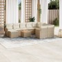 Set de sofás de jardín 11pzas con cojines ratán sintético beige de , Conjuntos de jardín - Ref: Foro24-3258964, Precio: 744,5...