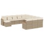 Set de sofás de jardín 12 pzas y cojines ratán sintético marrón de , Conjuntos de jardín - Ref: Foro24-3258985, Precio: 842,8...