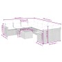Set de muebles de jardín 9 pzas y cojines ratán sintético gris de , Conjuntos de jardín - Ref: Foro24-3259071, Precio: 565,24...