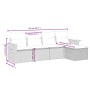Set de muebles de jardín 5 pzas y cojines ratán sintético negro de , Conjuntos de jardín - Ref: Foro24-3259157, Precio: 374,3...