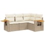 Juego de sofás jardín con cojines 4 pzas ratán sintético beige de , Conjuntos de jardín - Ref: Foro24-3259174, Precio: 349,19...