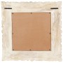 Espejo de madera maciza de mango blanco 50x50 cm en Espejos | Comprar online en Foru.es