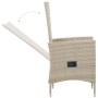 Set comedor de jardín 9 piezas y cojines ratán sintético beige de vidaXL, Conjuntos de jardín - Ref: Foro24-46042, Precio: 80...