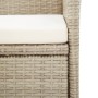 Set comedor de jardín 9 piezas y cojines ratán sintético beige de vidaXL, Conjuntos de jardín - Ref: Foro24-46042, Precio: 80...