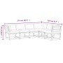 Set de sofás jardín 6 pzas con cojines madera pino marrón cera de , Conjuntos de jardín - Ref: Foro24-3217022, Precio: 721,85...