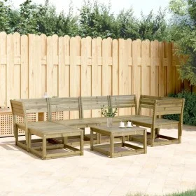 Juego de sofás de jardín 6 piezas madera de pino impregnada de , Conjuntos de jardín - Ref: Foro24-3217034, Precio: 479,83 €,...