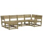 Juego de sofás de jardín 6 piezas madera de pino impregnada de , Conjuntos de jardín - Ref: Foro24-3217034, Precio: 486,31 €,...