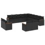 Set de sofás de jardín y cojines 13 pzas ratán sintético negro de , Conjuntos de jardín - Ref: Foro24-3258926, Precio: 956,46...