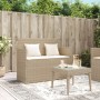 Banco de jardín con cojines ratán sintético beige de , Bancos de jardín - Ref: Foro24-365764, Precio: 189,91 €, Descuento: %