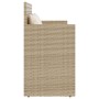 Banco de jardín con cojines ratán sintético beige de , Bancos de jardín - Ref: Foro24-365764, Precio: 189,91 €, Descuento: %