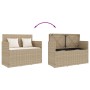 Banco de jardín con cojines ratán sintético beige de , Bancos de jardín - Ref: Foro24-365764, Precio: 189,91 €, Descuento: %