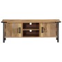 Mueble de TV madera maciza de mango 110x35x40 cm de , Almacenamiento para CD y DVD - Ref: Foro24-372722, Precio: 175,14 €, De...