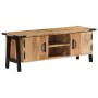 Mueble de TV madera maciza de mango 110x35x40 cm de , Almacenamiento para CD y DVD - Ref: Foro24-372722, Precio: 175,14 €, De...