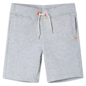 Pantalón corto de niños con cordón gris 128 de , Pantalones de niños - Ref: Foro24-12372, Precio: 9,44 €, Descuento: %