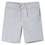 Pantalón corto de niños con cordón gris 128 de , Pantalones de niños - Ref: Foro24-12372, Precio: 9,44 €, Descuento: %