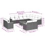 Set sofás de jardín con cojines 13 piezas ratán sintético gris de , Conjuntos de jardín - Ref: Foro24-3258924, Precio: 839,39...
