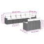 Set de sofás de jardín 8 pzas y cojines ratán sintético gris de , Conjuntos de jardín - Ref: Foro24-3258553, Precio: 533,16 €...