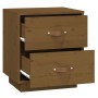 Mesita de noche madera maciza de pino marrón miel 40x34x45 cm de vidaXL, Mesitas de noche - Ref: Foro24-818331, Precio: 67,06...