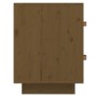 Mesita de noche madera maciza de pino marrón miel 40x34x45 cm de vidaXL, Mesitas de noche - Ref: Foro24-818331, Precio: 67,06...