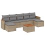 Juego de sofás de jardín con cojines beige 8 pzas ratán PE de , Conjuntos de jardín - Ref: Foro24-3258643, Precio: 460,63 €, ...