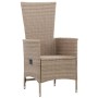 Sillas de jardín 2 unidades con cojines ratán sintético beige de vidaXL, Sillas de jardín - Ref: Foro24-46063, Precio: 224,48...