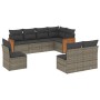 Set de sofás de jardín 8 pzas y cojines ratán sintético gris de , Conjuntos de jardín - Ref: Foro24-3260128, Precio: 486,55 €...