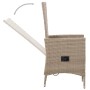 Sillas de jardín 2 unidades con cojines ratán sintético beige de vidaXL, Sillas de jardín - Ref: Foro24-46063, Precio: 224,48...