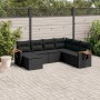 Set de comedor de jardín 7 pzas y cojines ratán sintético negro de , Conjuntos de jardín - Ref: Foro24-3259444, Precio: 494,5...