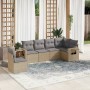 Juego de sofás jardín con cojines 6 pzas ratán sintético beige de , Conjuntos de jardín - Ref: Foro24-3252566, Precio: 433,29...