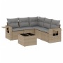 Juego de sofás jardín con cojines 6 pzas ratán sintético beige de , Conjuntos de jardín - Ref: Foro24-3252496, Precio: 432,55...