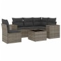 Set de muebles de jardín 6 pzas y cojines ratán sintético gris de , Conjuntos de jardín - Ref: Foro24-3222579, Precio: 379,52...