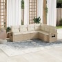 Juego de sofás jardín con cojines 6 pzas ratán sintético beige de , Conjuntos de jardín - Ref: Foro24-3252545, Precio: 475,42...