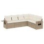 Juego de sofás jardín con cojines 6 pzas ratán sintético beige de , Conjuntos de jardín - Ref: Foro24-3252545, Precio: 475,42...