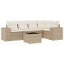 Juego de sofás jardín con cojines 6 pzas ratán sintético beige de , Conjuntos de jardín - Ref: Foro24-3254875, Precio: 461,32...