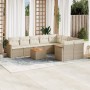 Juego de sofás jardín con cojines beige 10 pzas ratán sintético de , Conjuntos de jardín - Ref: Foro24-3258712, Precio: 691,3...